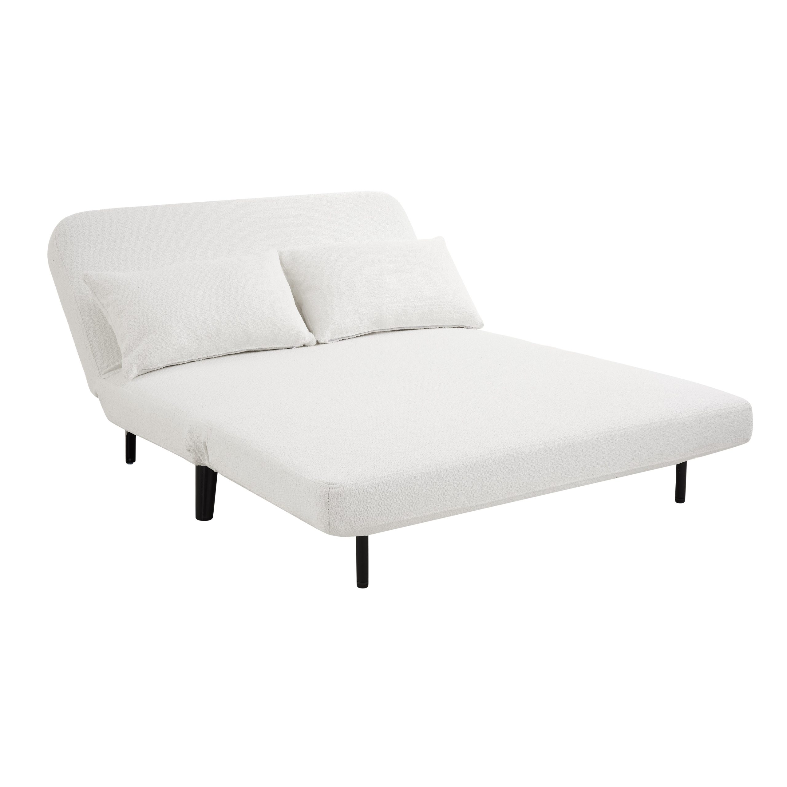 Keller Sofa Bed, White Boucle - Image 5