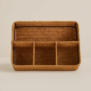 Willow Woven Organizer Basket