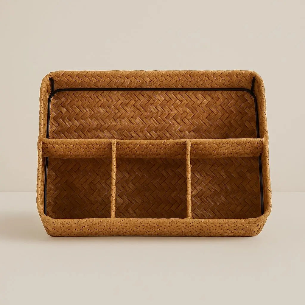 Willow Woven Organizer Basket