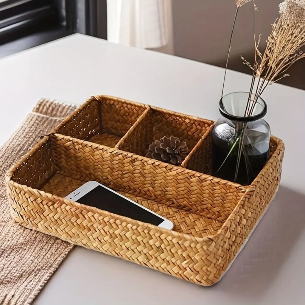 Willow Woven Organizer Basket - Image 2