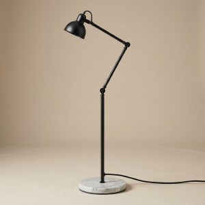 Adjustable Task Floor Lamp with Marble Base